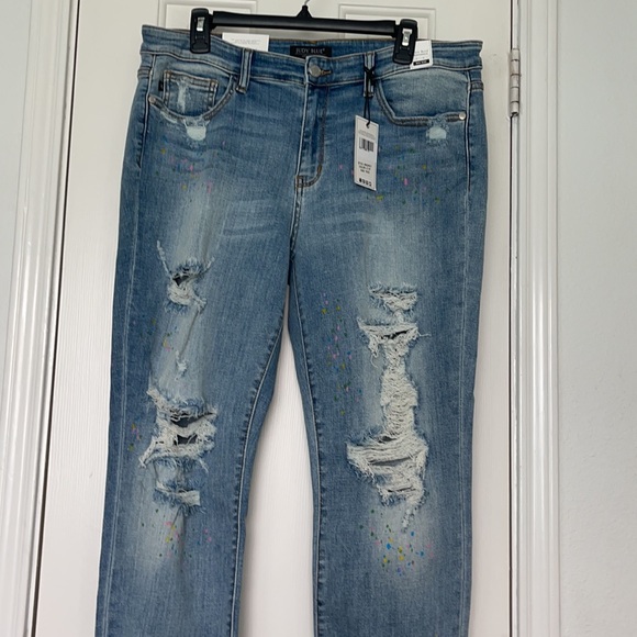 Judy Blue Jeans Judy Blue Paint Splatter Boyfriend Jeans Poshmark